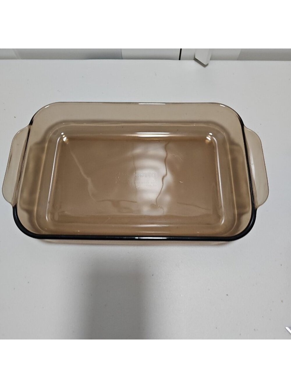 Pyrex 232R Visions Amber Brown Rectangle Baking Pan 2qt/Lt Corning 11x7x1.5" - Picture 3 of 7